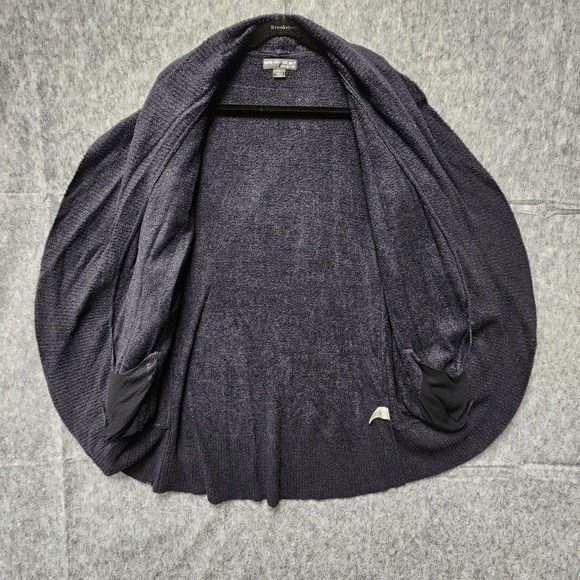 Barefoot Dreams Cozychic Lite Circle Cardi Womens Medium Black Cardigan Sweater - Picture 5 of 9